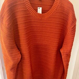 Banana Republic Vibrant Orange Men’s Chunky Sweater XL